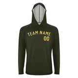 Custom Olive Light Yellow UV-Hoodie
