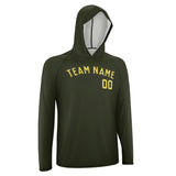 Custom Olive Light Yellow UV-Hoodie