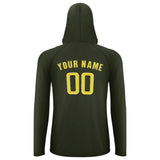 Custom Olive Light Yellow UV-Hoodie