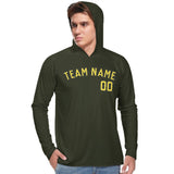 Custom Olive Light Yellow UV-Hoodie