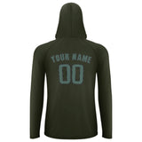 Custom Olive Blue Green UV-Hoodie