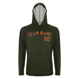 Custom Olive Orange UV-Hoodie