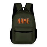 Custom Olive Orange Kids Backpack