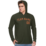 Custom Olive Orange UV-Hoodie
