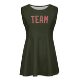 Custom Olive Copper Rose Cheerleader Dress