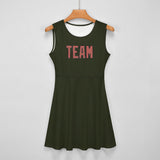 Custom Olive Copper Rose Cheerleader Dress