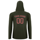 Custom Olive Copper Rose UV-Hoodie