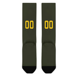 Custom Olive Gold Knee-High Sock