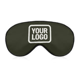 Custom Olive White Sleep Mask