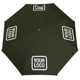 Custom Olive White Automatic Umbrella
