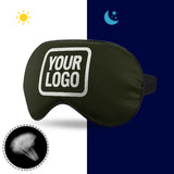 Custom Olive White Sleep Mask