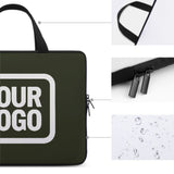 Custom Olive White Laptop Bag