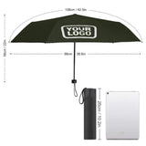 Custom Olive White Automatic Umbrella