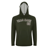 Custom Olive Brown UV-Hoodie