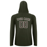 Custom Olive Brown UV-Hoodie