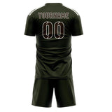 Custom Olive Brown Soccer Jersey