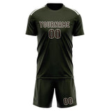 Custom Olive Brown Soccer Jersey