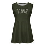 Custom Olive Olive Cheerleader Dress