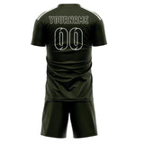 Custom Olive Olive Soccer Jersey