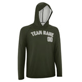 Custom Olive Gray UV-Hoodie