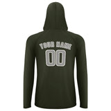 Custom Olive Gray UV-Hoodie