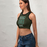 Custom Olive Green Sleeveless Tank Top