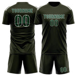 Custom Olive Green Soccer Jersey