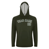 Custom Olive Dark Green UV-Hoodie