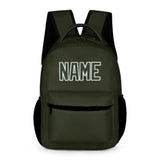 Custom Olive Dark Green Kids Backpack