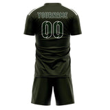 Custom Olive Dark Green Soccer Jersey
