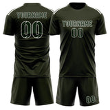 Custom Olive Dark Green Soccer Jersey