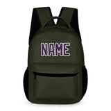 Custom Olive Purple Kids Backpack