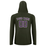 Custom Olive Purple UV-Hoodie
