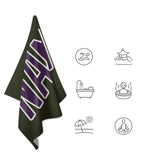 Custom Olive Purple Beach Towel