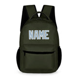 Custom Olive Light Blue Kids Backpack