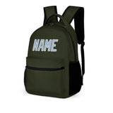 Custom Olive Light Blue Kids Backpack
