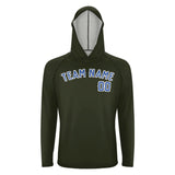 Custom Olive Sky Blue UV-Hoodie