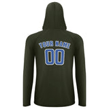 Custom Olive Sky Blue UV-Hoodie