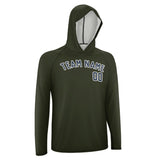 Custom Olive Blue UV-Hoodie
