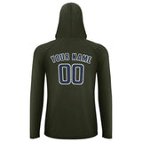 Custom Olive Blue UV-Hoodie