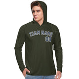 Custom Olive Blue UV-Hoodie