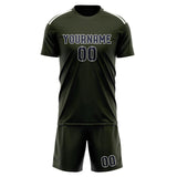 Custom Olive Navy Soccer Jersey