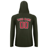 Custom Olive Red UV-Hoodie