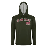 Custom Olive Crimson Red UV-Hoodie