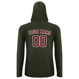 Custom Olive Crimson Red UV-Hoodie