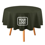 Custom Olive White Round Table Cloth