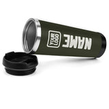 Custom Olive White Stainless Steel Water Cup