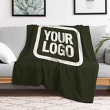Custom Olive White Blanket