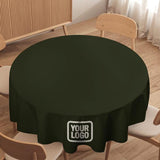 Custom Olive White Round Table Cloth