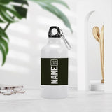 Custom Olive White Sports Bottle